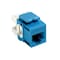 Leviton 1-Port Mod Jack 110 8W8P Utp, T568A/B Cat6 Quickport, Extreme 6+ Blue 61110-RL6 - alternate 2